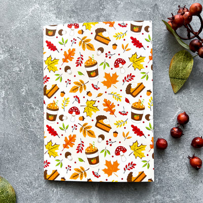 Autumn notebook, Fall notebook, planner notebook, recipe notebook, travelers notebook, notebook favors, elegant notebook, school notebook, travel notebook