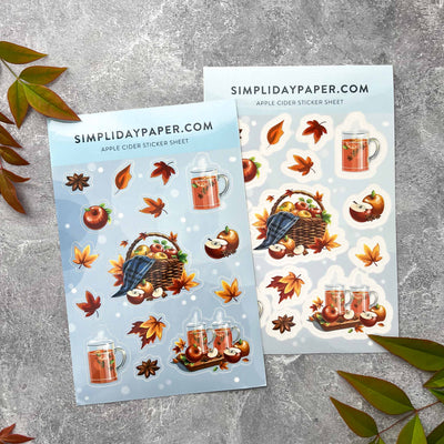 Autumn stickers, college stickers, MacBook stickers, nature stickers, calendar stickers, plants stickers, sticker for mom, waterproof stickers