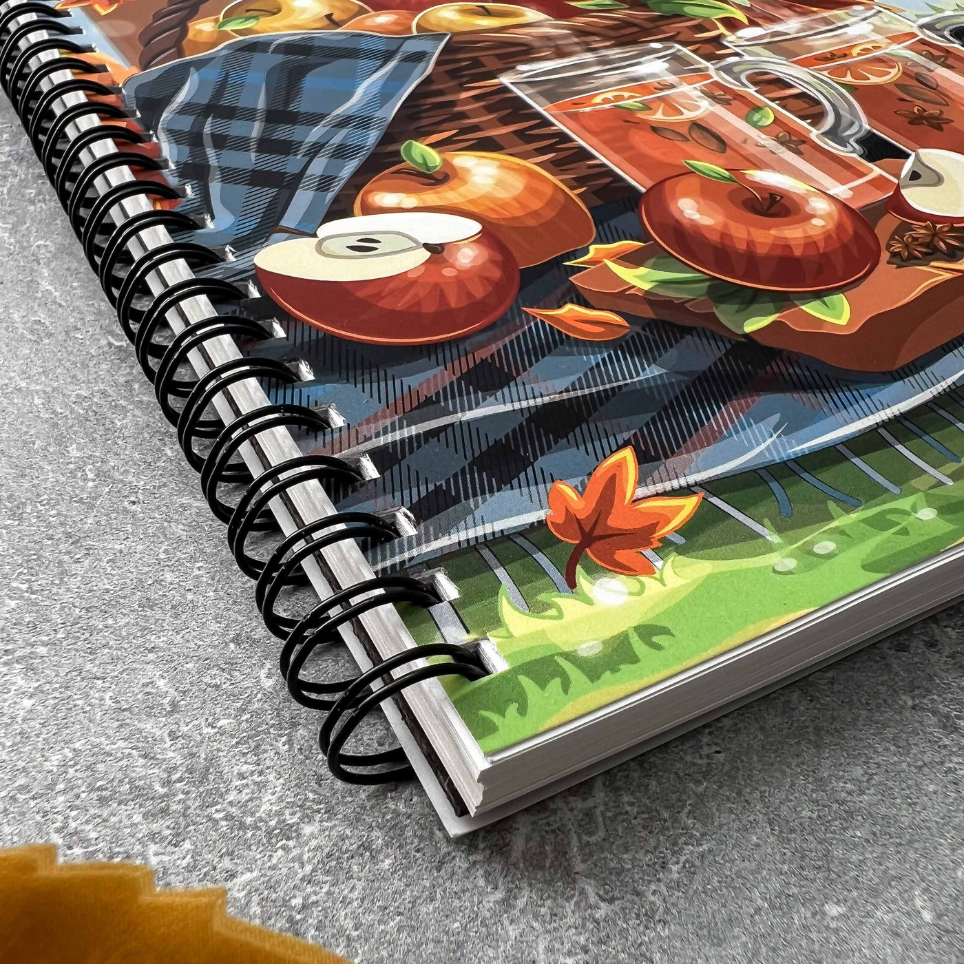 Autumn notebook, food notebook, planner notebook, recipe notebook, travelers notebook, notebook favors, elegant notebook, school notebook, travel notebook