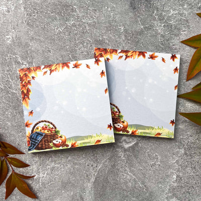 Autumn sticky notes cute, custom sticky notes, cute sticky notes, to do list sticky notes, post it notes, to do list notepad