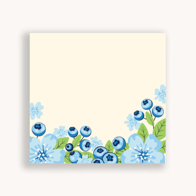 Write your daily notes on the colorful Garden Blueberries sheets. These little notepads pair well with our Simpliday Paper notebooks and other stationery products.
